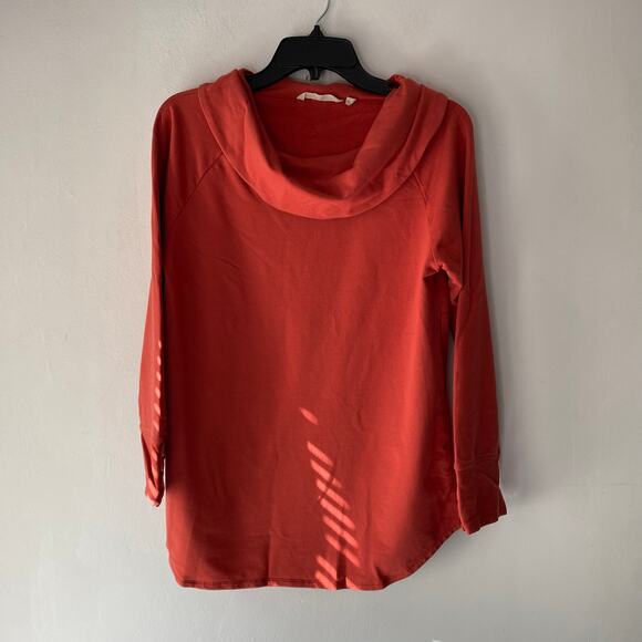 Soft Surroundings Cowl Neck Long Sleeve Blouse Top SZ PS Soft Warm Career Office - Picture 1 of 6
